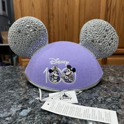 Disney Parks Disney 100 Years of Wonder Mickey Minnie Mouse Ears Hat.  Brand New With Tags .  