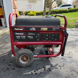 Powermate 7000/8750 watt generator with 390cc Honda motor