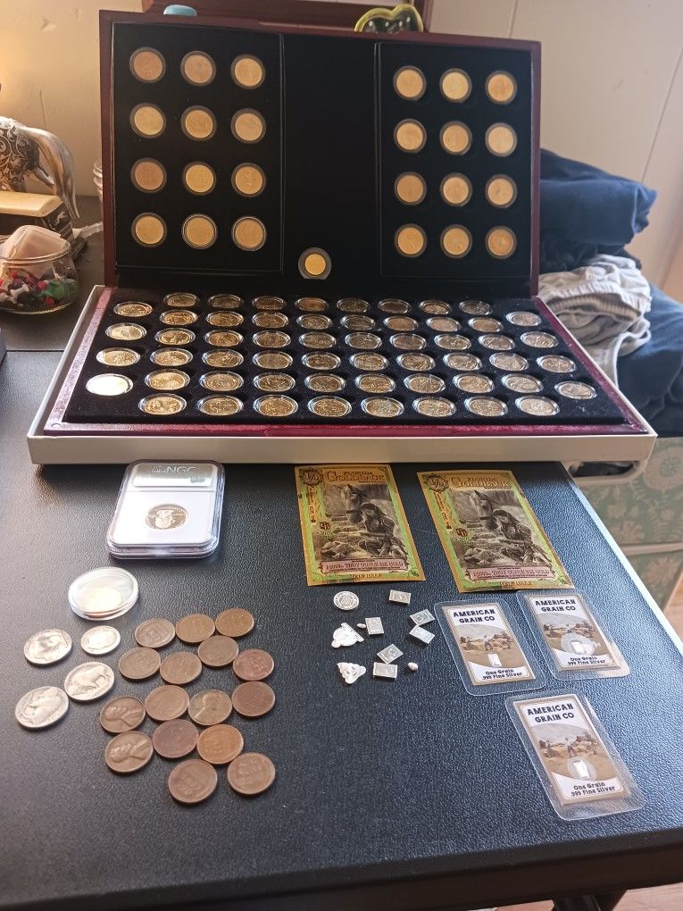 Gold Silver And Coins