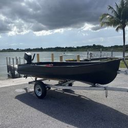 12 ft jon boat, trailer, and motor for sale 