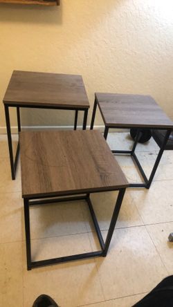 3 small tables