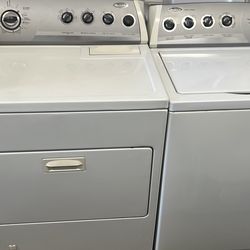 Top load Whirlpool washer & dryer