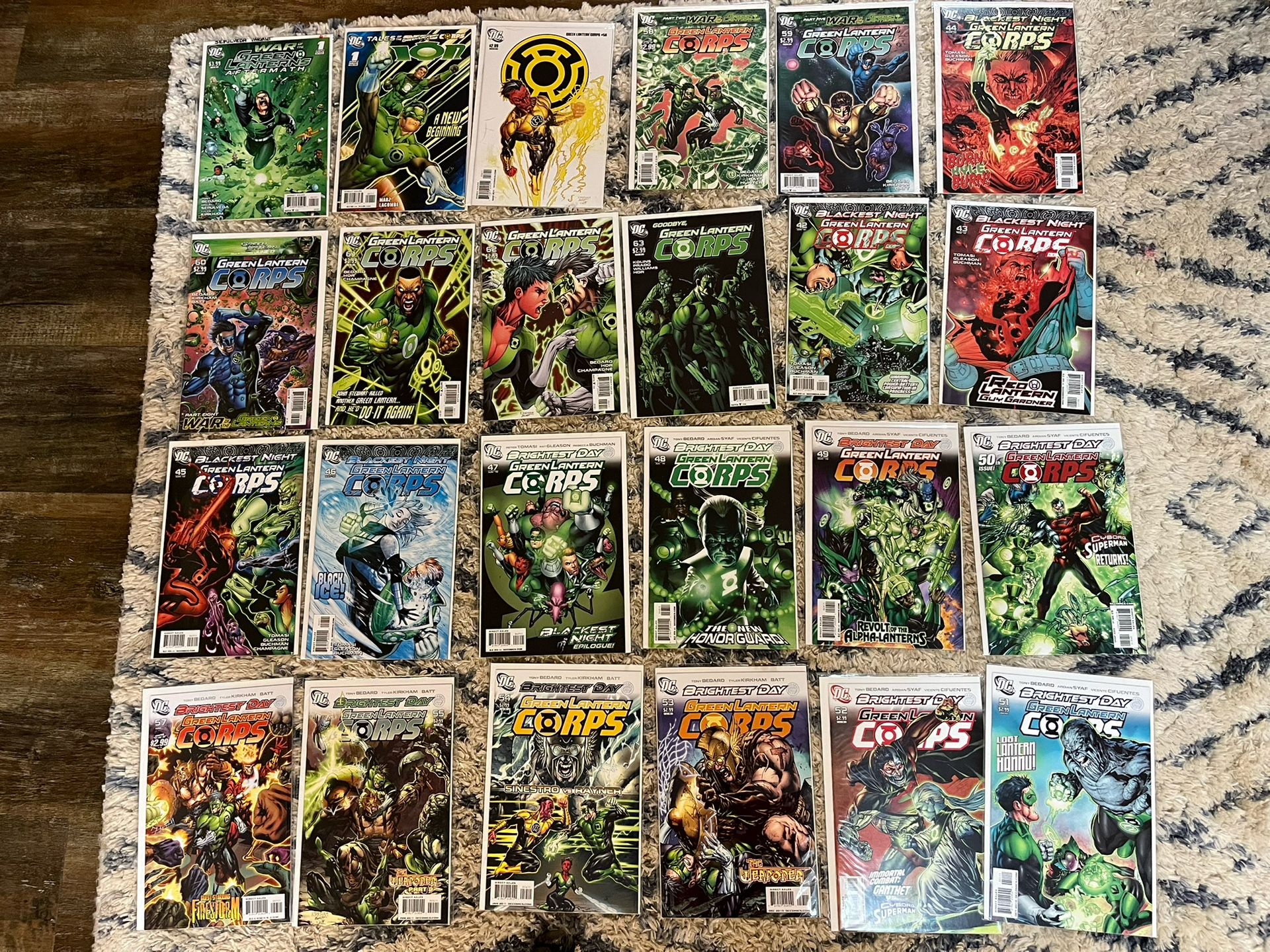 Green Lantern Corps: Brightest Day And Darkest Night Mixed 25 Issue Lot