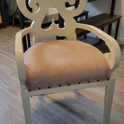 Decorative Chair White/Beige