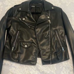 Zara Faux Leather Jacket 