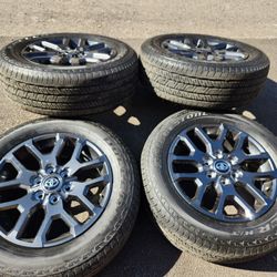 20" Toyota Tundra Sequoia Oem charcoal wheels and tires new