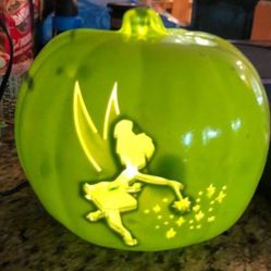 Disney Tinkerbell light up pumpkin