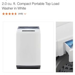 Magic Chef 2.0 cu. ft. Compact Portable Top Load Washer in White