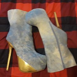 Brand New High Heel Boots-Size 10