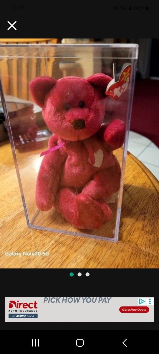 Rare Valentina Beanie baby Collectible.