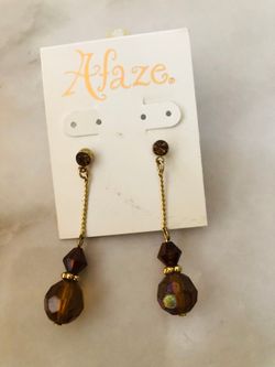 Brown earrings
