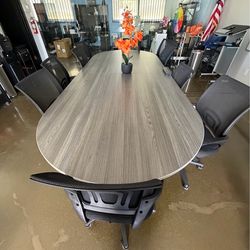 Conference Table Set (8–10 ft) with Chairs