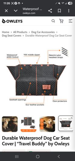 Dog Seat Cover Travel Buddy Bundle | Owleys