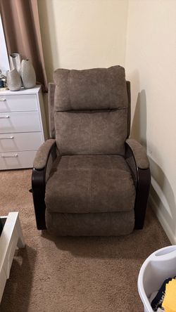 Brown Fabric Recliner Chair