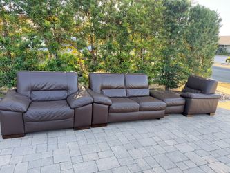 Leather couch