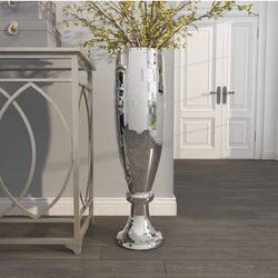 Silver Mosaic Mirror Vase