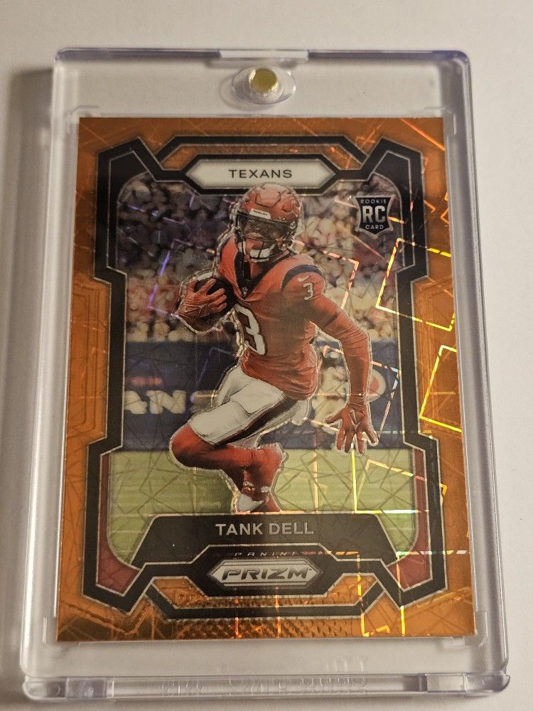 2023 PRIZM Tank Dell RC Rookie Orange Lazer Silver Holo SSP Houston Texans CJ Stroud Nico Collins Dameon Pierce Devin Singletary