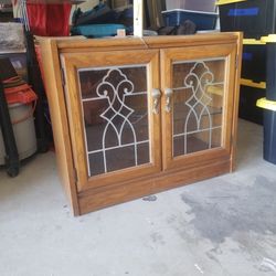 China cabinet with light inside