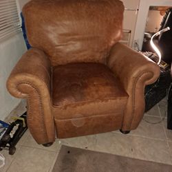 Tan Leather Recliner
