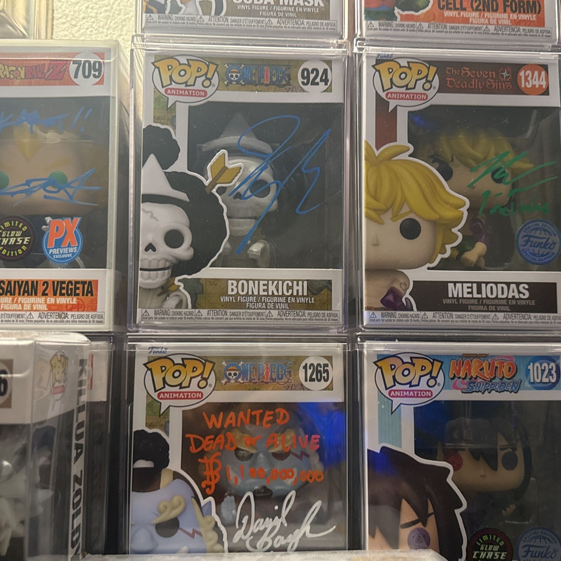 Anime Funko Autos Certified JSA