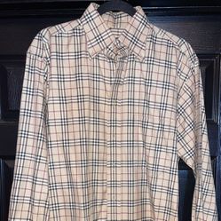 Burberry Plaid Long-Sleeve Shirt