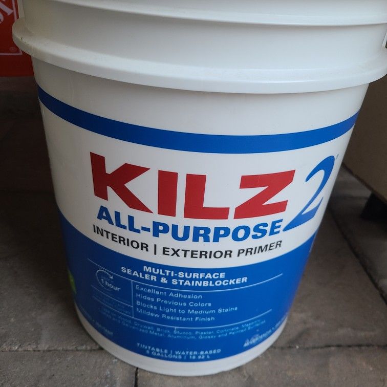 KILZ 2 PRIMER  5 GALLON BRAND NEW 50$
