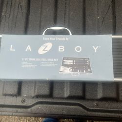 Lazy Boy 11 piece Stainless Steel grill set, new in box