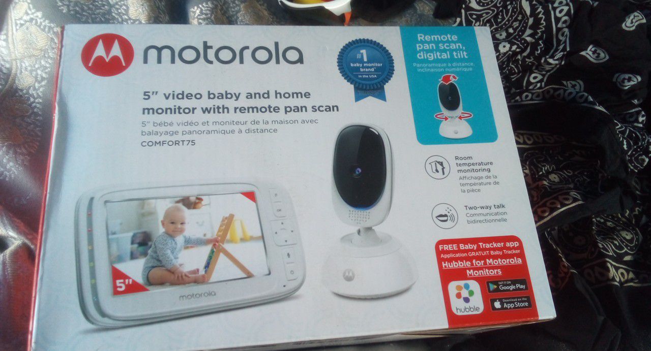 Video baby and home monitor with remote scan