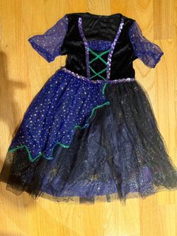 Girls Witch Halloween Costume Dress