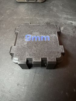 9MM AMMO STORAGE BOX 25 ROUND COMPACT RANGE STORAGE CARRY CASE PETG MATERIAL