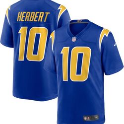 Men's Nike Justin Herbert Royal Los Angeles Chargers Alternate Game Jersey XXL