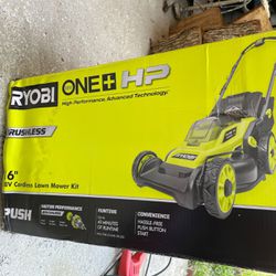 RYOBI ONE+ HP 18v 16-Inch Brushless Cordless Push Lawn Mower Brand New