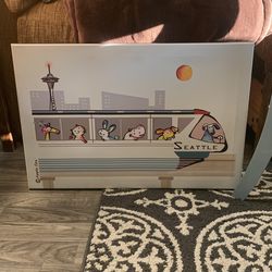 Cityscape painting of Seattle