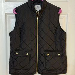 Ladies Black Vest Size Petite Large 