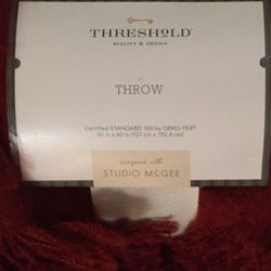 NEW 50x60 Throw - Red