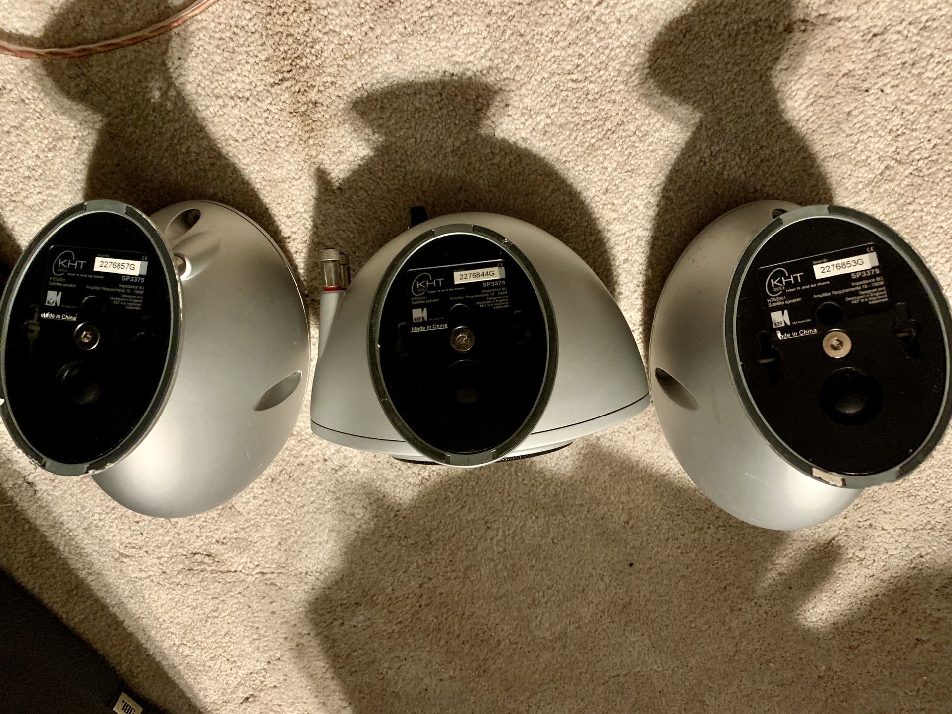 KEF HTS2001 HOME THEATER SPEAKERS w/ STANDS for Sale in Stockton, CA OfferUp
