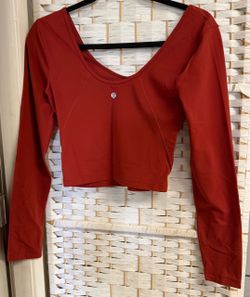 Lululemon Long Sleeve Crop Top Size 4