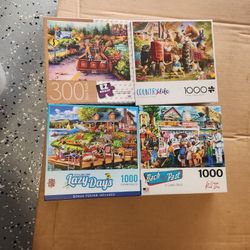 4 Puzzles Puzzle 1000 Pcs And 300 Pcs