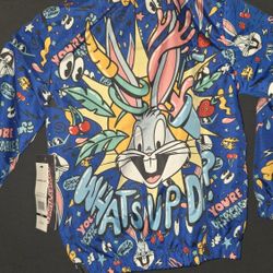 Looney Tunes Whats Up Doc Windbreaker Jacket Sz. 4