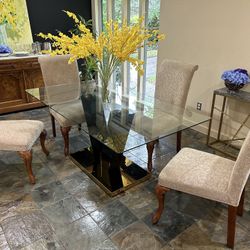 Glass Dining Table 60 Inch 