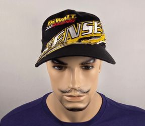 Dewalt Roush Racing Kenseth Nascar Black Snapback Hat Vintage Cap Adjustable Red