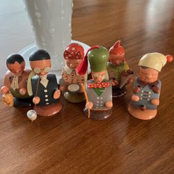 Vintage German Wood Napkin Rings