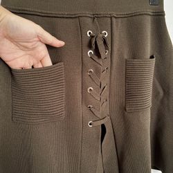 Few Moda Lace up Super Soft Mini Skirt 