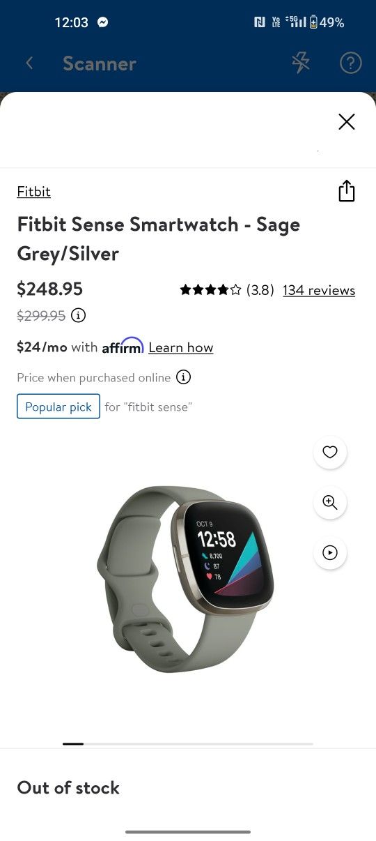 Fitbit Smart Watch