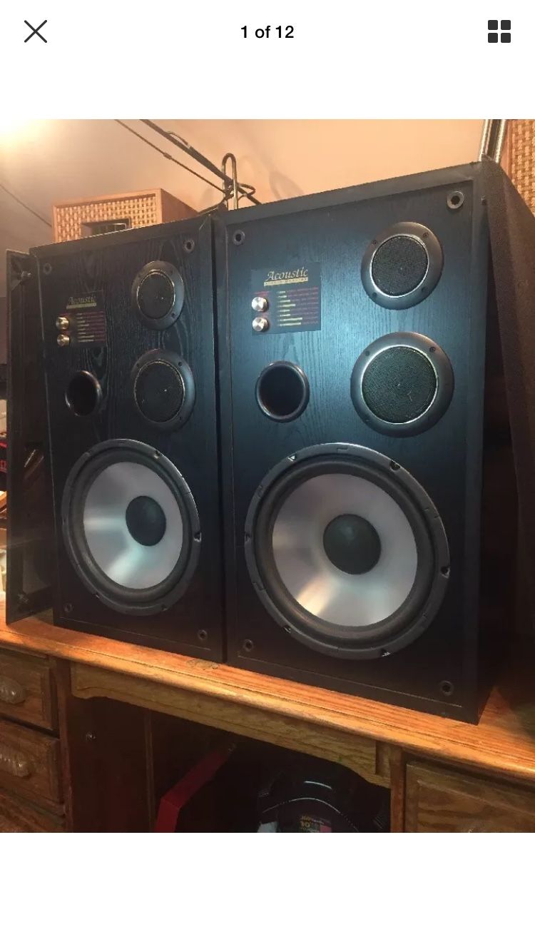 Vintage ACOUSTIC STUDIO MONITOR SERIES #3311 SPEAKERS PAIR OF 2