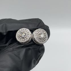 White Gold Diamond Earrings 