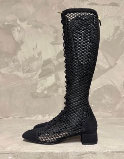 Suede Lace-Up Boots Women's Size: 9 | IT 39