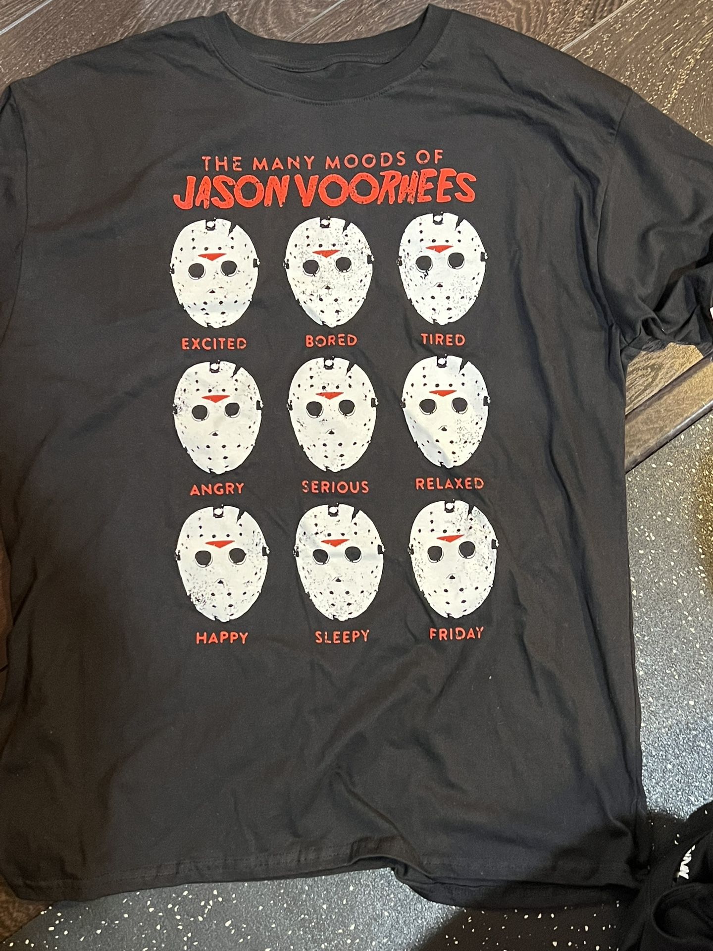 Friday The 13th Many Moods Of Jason Voorhees T-shirt Size: Large New With Tags