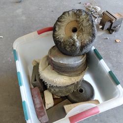 Buffing wheels and bars