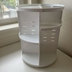 White Makeup Organizer 